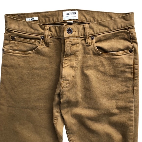 Todd Snyder 28X32 Slim Fit 5 Pocket Stretch Chinos - Picture 9 of 14